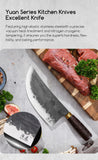 SHANGDAO 7.9" Cleaver Knife, Hand Forged Meat Cleaver Heavy Duty Chopper