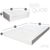 4 inch Portable Foldable Mattress Queen with Medium Firm Foam, Washable