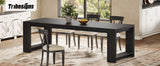 Tribesigns 86.61-Inch Dining Table for 6-8 People, Modern Narrow Long Kitchen Table