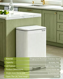 Kitchen Trash Can, 18.5 Gallon / 70L Large Kitchen Garbage Can with Soft Close Lid
