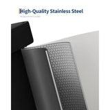 13 Gallon 50 L Metal Trash Can with Lid Step-On Kitchen Garbage Bin