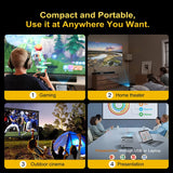 Portable Smart Movie Projector with LED Lighting BT5.0 Bulit-in More App
