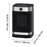 SucceBuy Electric Space Heater with Thermostat Remote Control for Desk