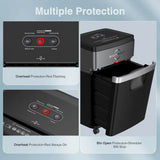 20-Sheet Heavy-Duty Shredder with 60-Minute Nonstop Operation, Ultra-Quiet 60dB, 6.6 Gal Waste Bin, CD and Credit Card