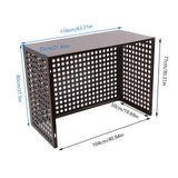 110*55*80cm Air Conditioner Fence Outdoor Units Aluminium Alloy Freestanding Privacy Screen