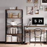 IRONCK Bookshelves and Bookcases,31.5in Wide Shelf 5-Tier shelf