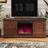 18 Inch Recessed Electric Fireplace Insert with Multi-Color Flame