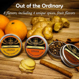 Cocktail Smoker Kit With Torch - 2 Whiskey Glasses 2 Ice Ball Molds 8 Flavor Orange Cinnamon Ginger Anise Wood Chips For