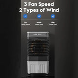 Evaporative Air Cooler for bedroom home office use, plastic housing in gray