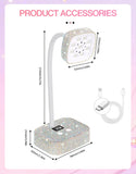 Wireless Nail Lamp LED UV Nail Dryer Rechargeable With Auto Sensor Touch Control Fast Drying Nail Light 360°