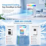 Bedroom office car use portable air conditioner, evaporative cooler material