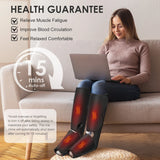 SEJOY Leg Air Compression Massager for Foot Heat, Handheld Controller