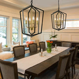 4 Light Luxury Chandeliers Farmhouse Industrial Pendant Lighting Classic Lantern