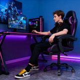 Gaming Chair with Headrest and Lumbar Support, Ergonomic High Back Office Chai