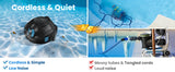 INSE Y10 Cordless Robotic Pool Cleaner, 90 Mins Runtime, Self-Parking