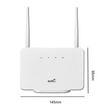 WiFi Router 300Mbps 4G Router Wireless Modem External Antenna with Sim Card Slot EU Plug