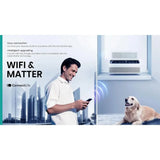 8,000 BTU Smart Inverter Window Air Conditioner, Up to 350 Sq Ft, 3 Speed