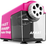 6-Hole Electric Pencil Sharpener Heavy Duty for 6-11mm Pencils 2 Pack