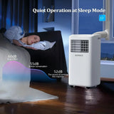 Smart 10000 BTU Portable AC with Remote 3-in-1 Cooler, Dehumidifier & Fan