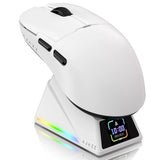 AJAZZ AJ159APEX 8Khz Wireless Gaming Mouse Ultralight Magnetic Screen Charging Dock PAW3950 BT/2.4Ghz/Type-c Wired Programmable