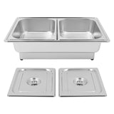 13.5L/14.26Qt Electric Chafing Dish Buffet Set, Stainless Steel Buffet Server, Food Warmer