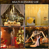 2pcs 5 Arm Floor Candelabra Acrylic Floor Candle Holder for Wedding