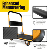 Foldable Platform Truck Push Dolly 330 Lb Capacity 28.75" 18.75" X 33" Heavy‑Duty Utility Cart