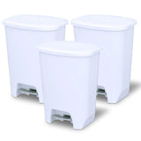 Glad 20 Gallon Trash Can - Plastic Kitchen Waste Bin with Odor Protection of Lid -Hands Free with Step
