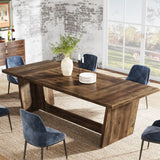 Tribesigns 70.87-Inch Large Dining Table: Wood Long Dining Room Table