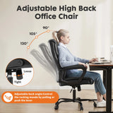 JHK Ergonomic PU Leather Padded Armrest Living Room Rocking Gaming Chair