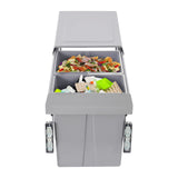 20L Pullout Trash Can for Kitchen Under-Counter Slide-Out Recycling Garbage Trash Can Waste Bin