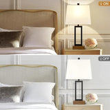 Nightstand  for Bedroom Set of 2 with 2 USB Ports and AC Power Outlet 23.5"