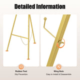 Wedding Easel Stand, 2 Pack Gold Roadway Sign Stand, 50x104cm Foldable Display Easel for Wedding