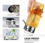 Large Capacity Glass Water Bottle Transparent Milk Juice Cup  for Tour Outdoor Sports