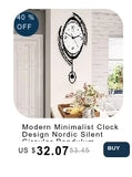 Creative Metal Wall Clock Modern Style Wall Watch Clock Peacock Shaped