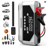 Car Jump Starter 26800mAh Power Bank Portable Air Compressor 12V Starting Device for Car Battery Emergency Starter