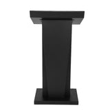Office Reception Table Multi-Purpose Heavy Duty Metal Lecterns Large Capacity Metal Podium Speaking Desk