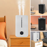 Cold&Warm Mist Humidifier Nano Technology 360° Dual Nozzle Smart Humidistat