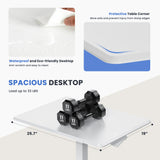 JHK Mobile Small Standing Desk Portable Computer Desk Laptop Height Adjustable Table Sitting Workstation Lockable Wheels