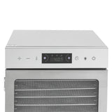 18 Tray Food Dehydrator, Stainless Steel Fruit & Meat Dryer Machine, 110V with LED Light