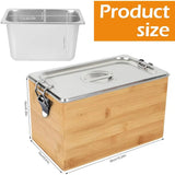 Compost Bin With Lid 1.2 Gal Countertop Compost Kitchen Scrap Indoor Large Compost Bucket