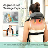 Cordless Neck Shoulder Massager with Heat for Pain Relief Deep Tissue