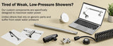 Tandem Shower Head For Couples, Dual Shower Head with Original Adjustable Slider, High Pressure