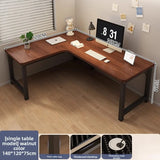 L-Shaped Corner Computer Heavy Duty Steel Frame Home Office