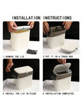 Leakproof Car Trash Can With Lid Hanging Garbage Bin For Sedan SUV MPV Truck