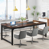 Tribesigns Modern Computer Desk 70.8 inch Large Executive Office Desk