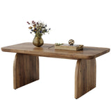 Tribesigns Farmhouse Rectangular Coffee Table, 47.24-Inch w/ Sturdy Base