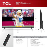 TCL 40' Class S3 1080p LED Smart TV with Fire TV (40S350F, 2023 Model)