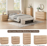 Nightstand Set of 2 with Charging Station, 23.6" Bedside Table with 2 Drawers
