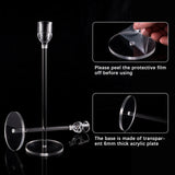 18PCs Candlestick Holder Clear Taper Candle Holders Set for Events Party